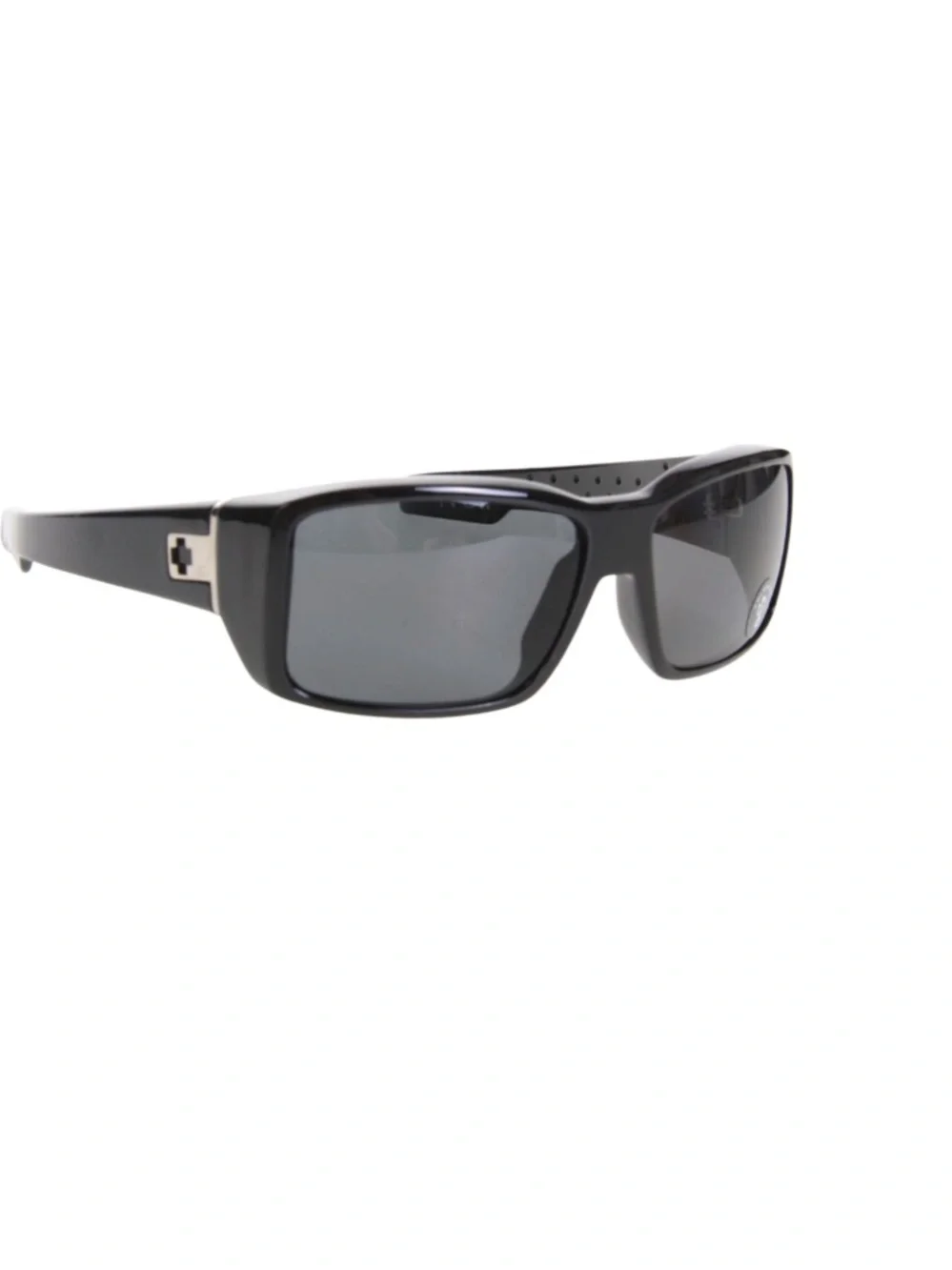 Spy Optic “MC2” sunglasses, wraparound style, Black with Gray polarized Lenses